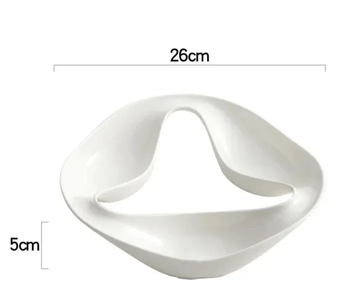 Tri-Swirl Fusion Serving Bowl