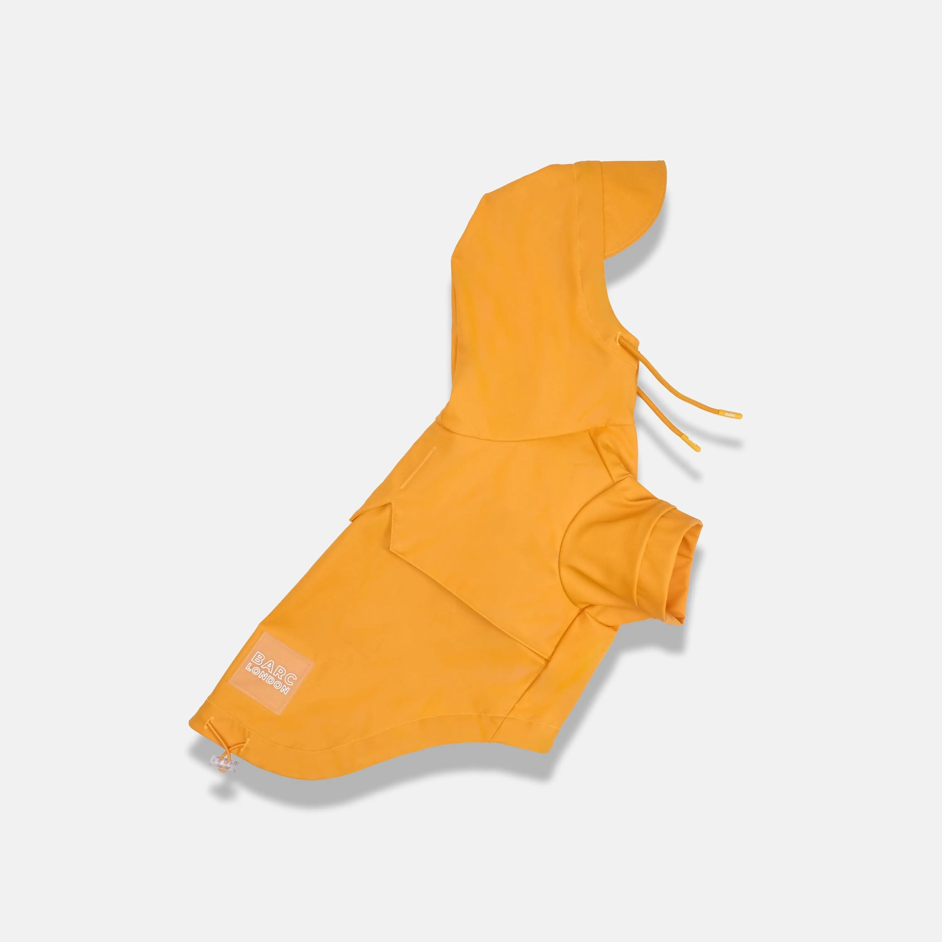 Waterproof Recycled PU Dog Raincoat | Orange