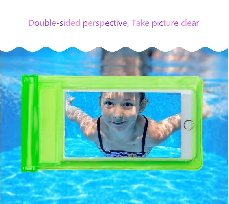 Waterproof Underwater PVC Package Pouch Diving Bags For iPhone Outdoor Mobile Phone Pocket Case For Samsung Xiaomi HTC Huawei