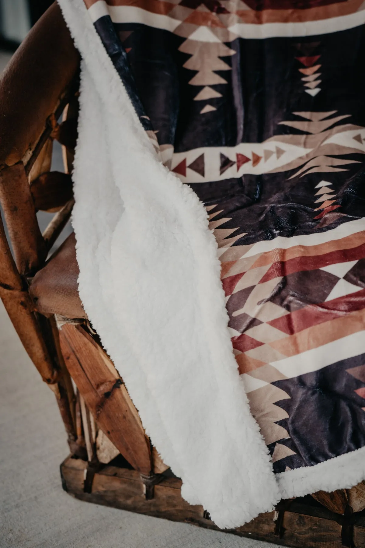 Western Printed Sherpa Throw (6 Patterns)