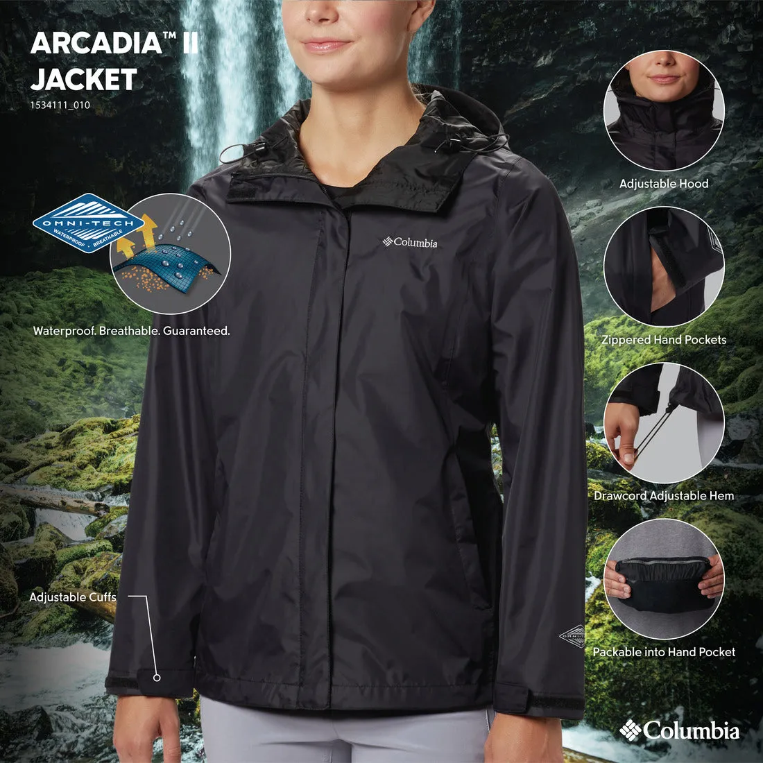 WOMEN'S ARCADIA™ II RAIN JACKET