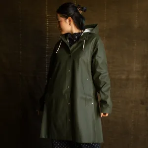 Womens Classic Mosebacke Raincoat - Green