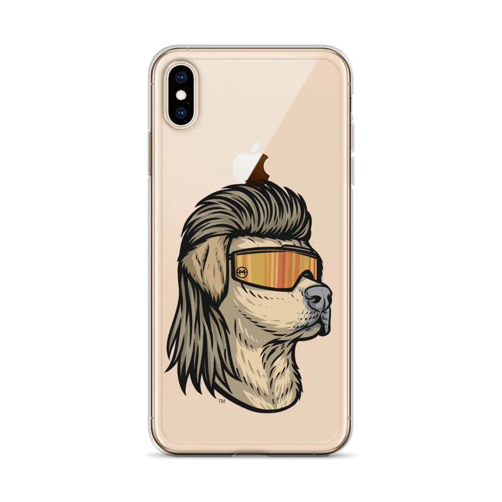 Yellow Lab Mullet iPhone Case - Clear