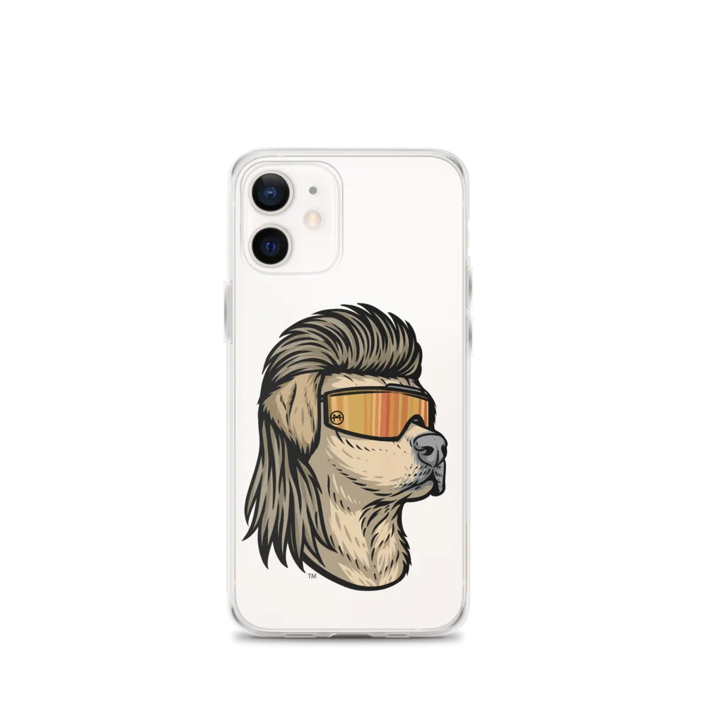 Yellow Lab Mullet iPhone Case - Clear