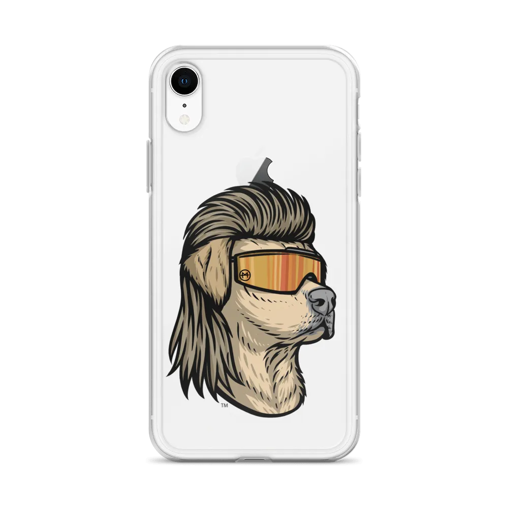 Yellow Lab Mullet iPhone Case - Clear