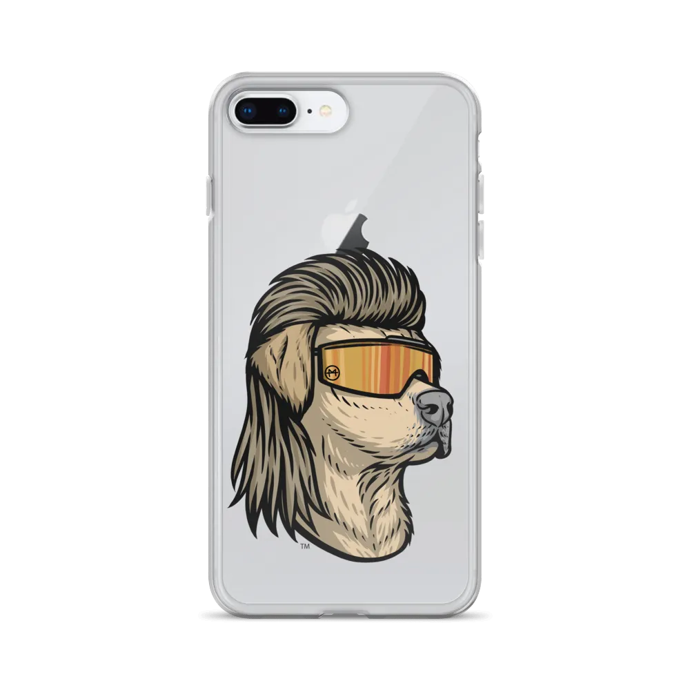 Yellow Lab Mullet iPhone Case - Clear