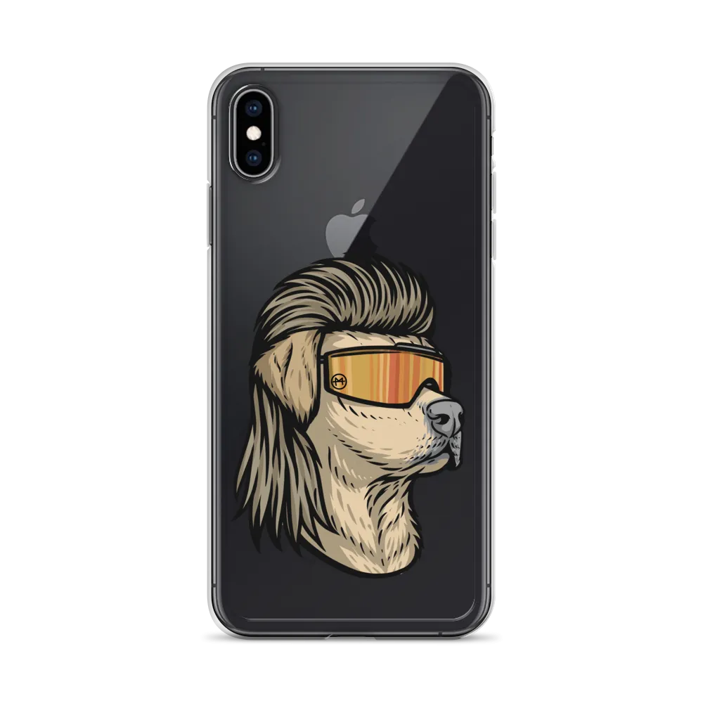 Yellow Lab Mullet iPhone Case - Clear