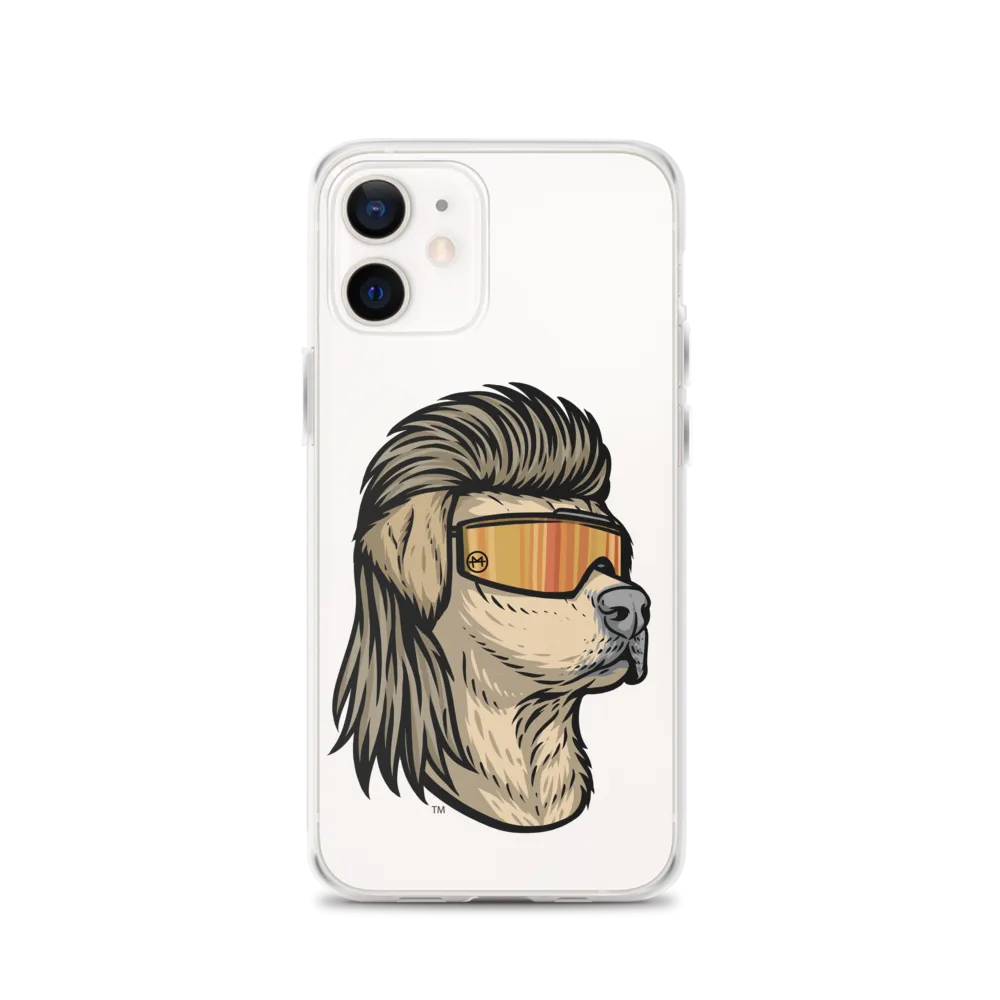 Yellow Lab Mullet iPhone Case - Clear