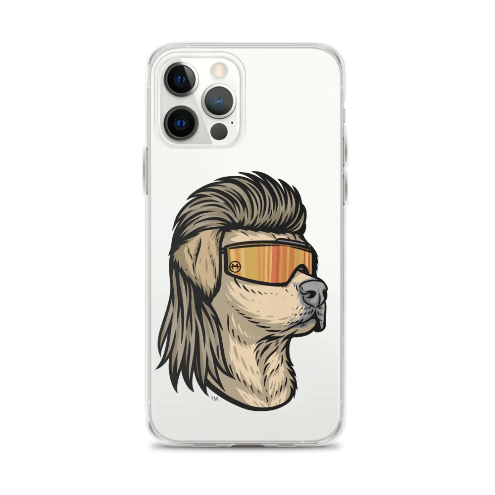 Yellow Lab Mullet iPhone Case - Clear