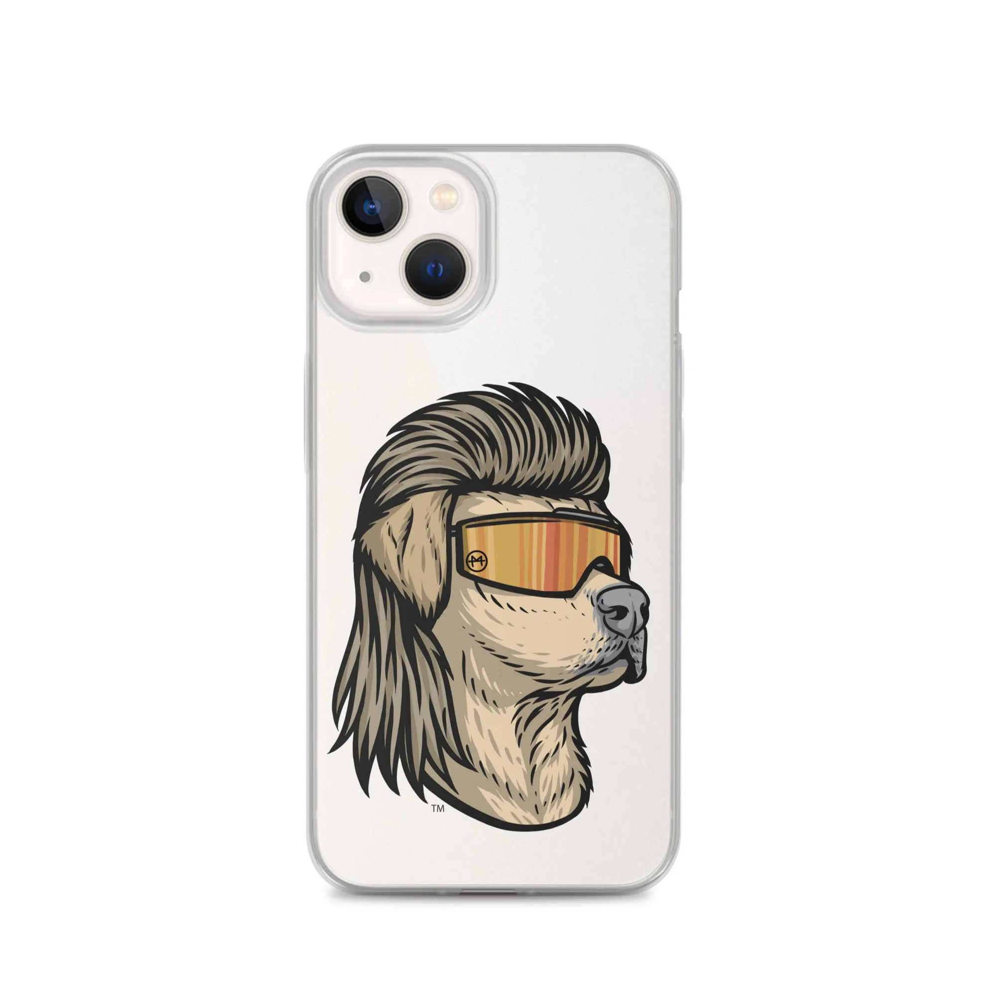 Yellow Lab Mullet iPhone Case - Clear