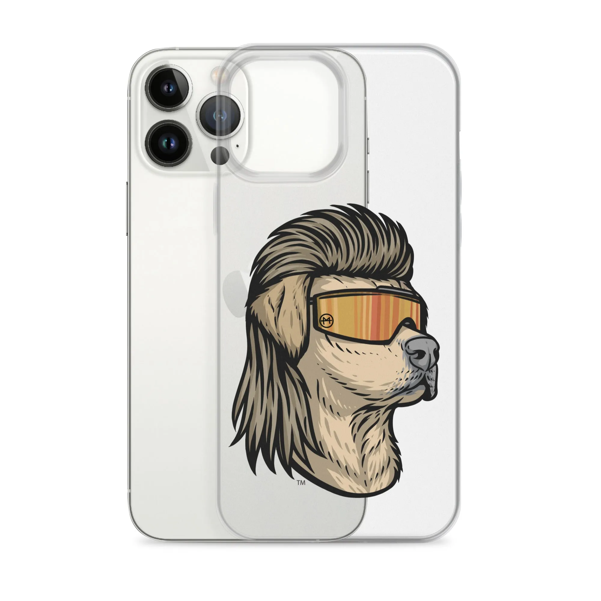 Yellow Lab Mullet iPhone Case - Clear